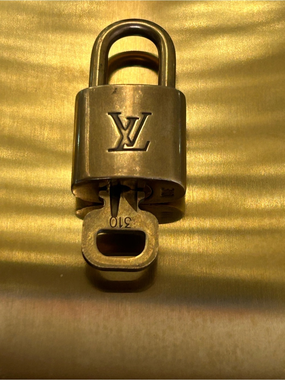 Louis Vuitton Brass Padlock with Key - Gold No. 310
